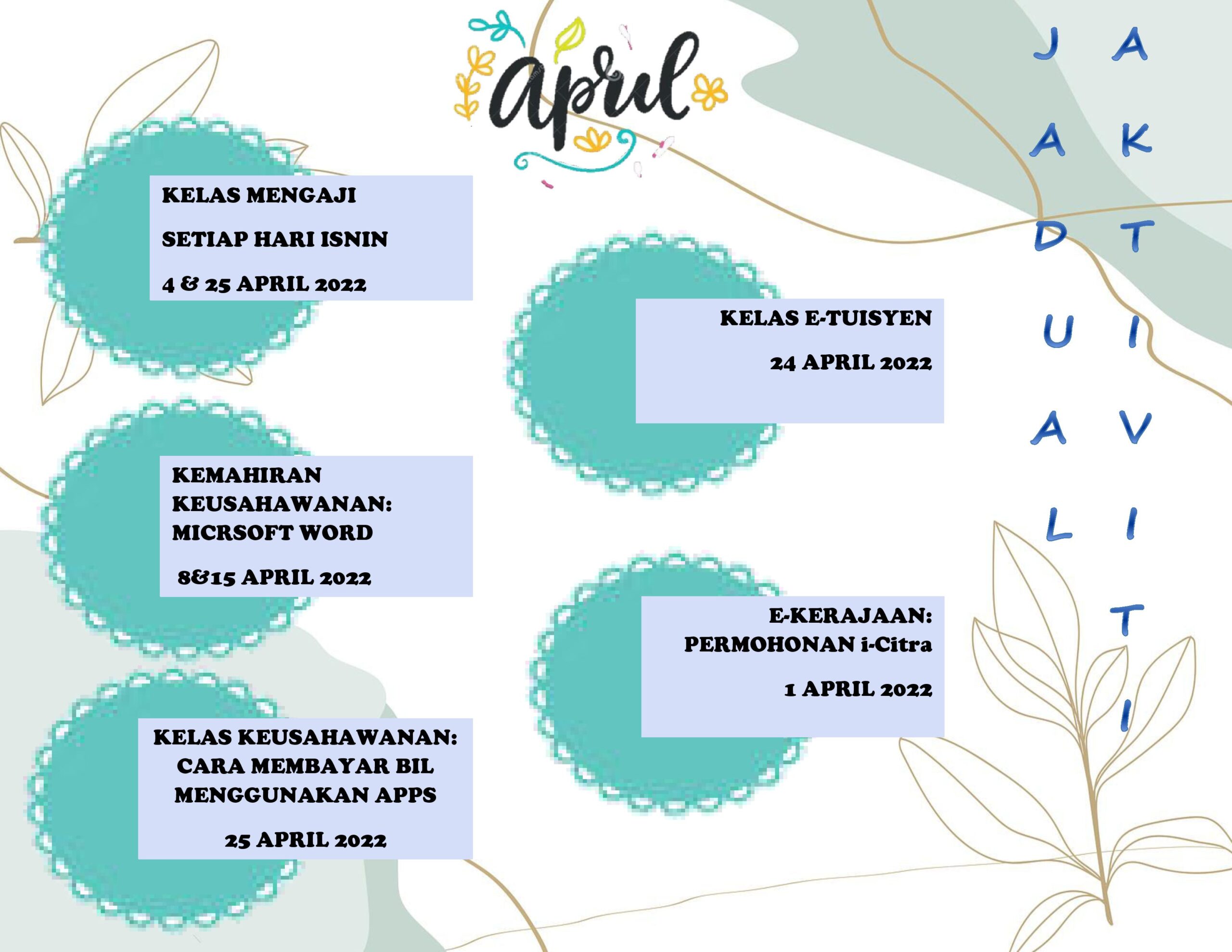 jadual April