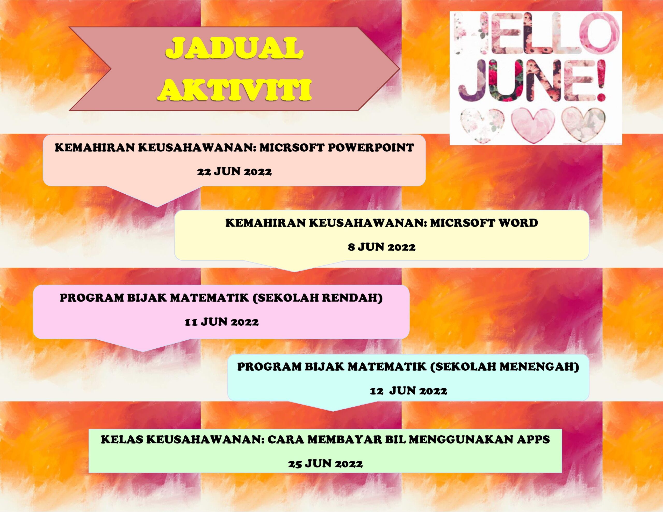 jadual may