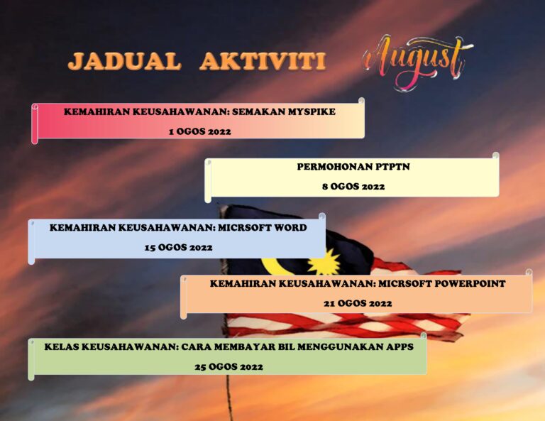 jadual Ogos 1
