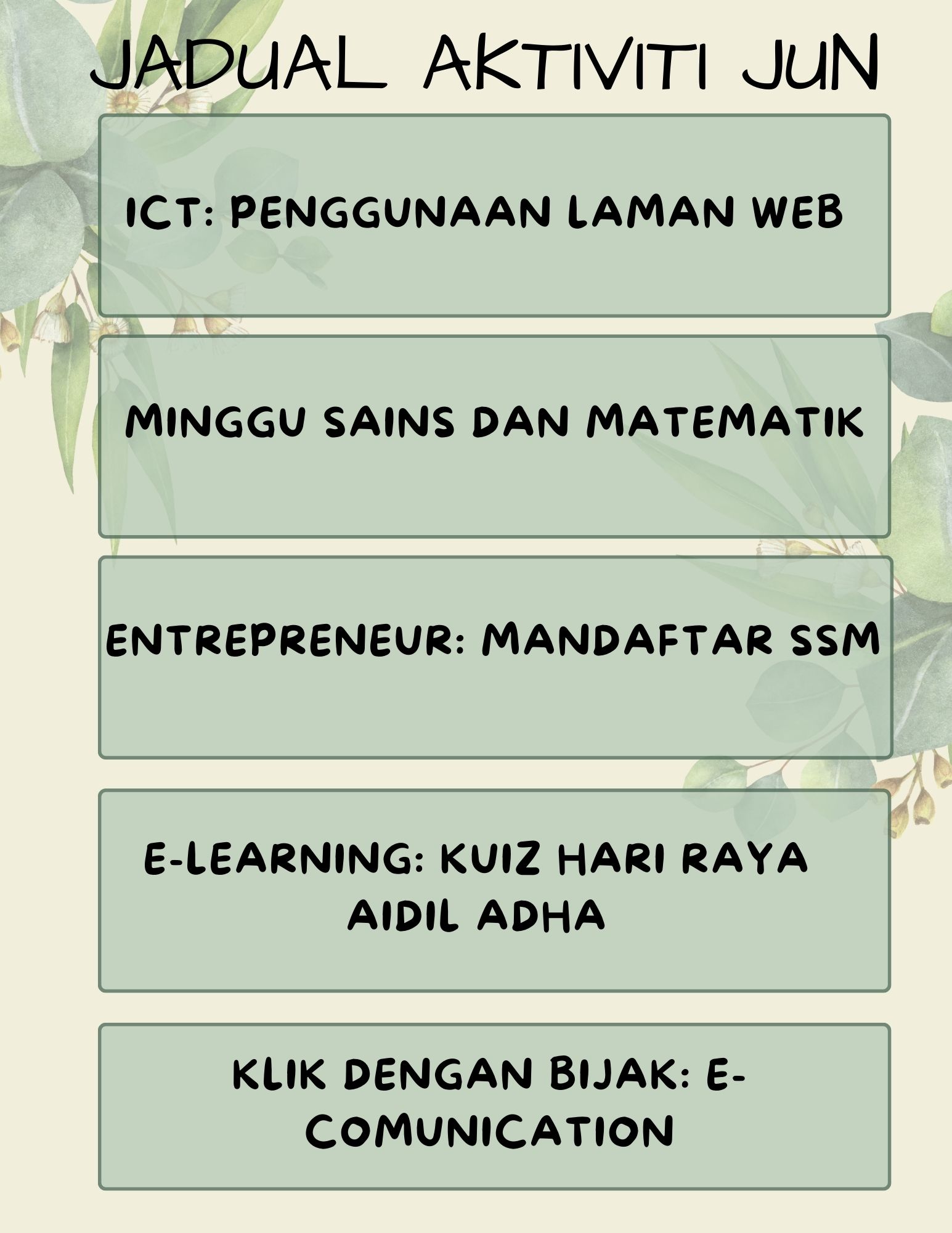 JADUAL JUN